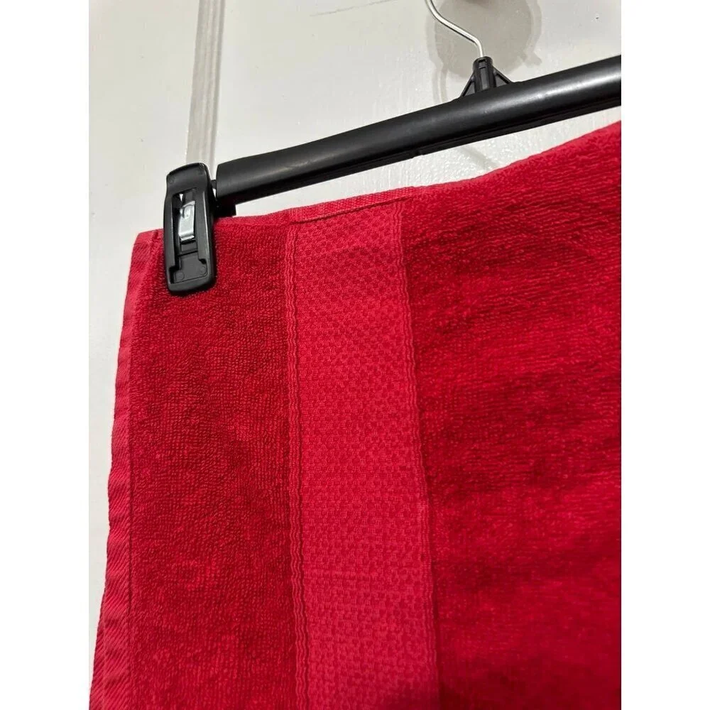 Red Bath Towel
